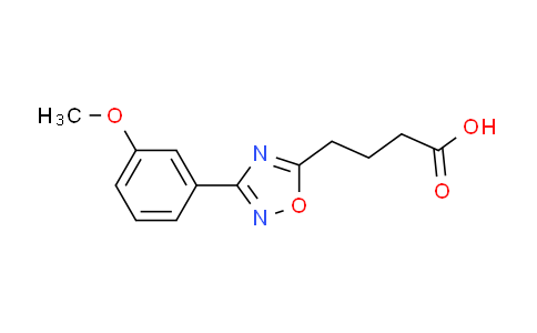 CAS No. 883546-59-6, 4-[3-(3-methoxyphenyl)-1,2,4-oxadiazol-5-yl]butanoic acid