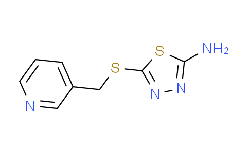 CAS No. 118384-65-9, 5-[(3-pyridinylmethyl)thio]-1,3,4-thiadiazol-2-amine