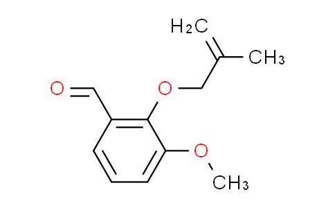 CAS No. 110124-13-5, 3-methoxy-2-[(2-methyl-2-propen-1-yl)oxy]benzaldehyde