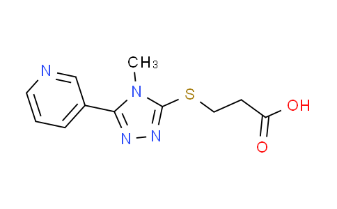 DY614255 | 333786-74-6 | 3-{[4-methyl-5-(3-pyridinyl)-4H-1,2,4-triazol-3-yl]thio}propanoic acid
