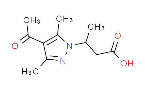 CAS No. 890597-25-8, 3-(4-acetyl-3,5-dimethyl-1H-pyrazol-1-yl)butanoic acid