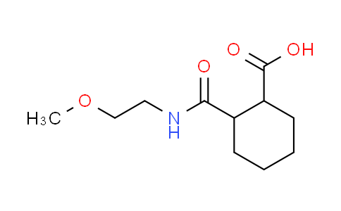 CAS No. 817632-37-4, 2-{[(2-methoxyethyl)amino]carbonyl}cyclohexanecarboxylic acid