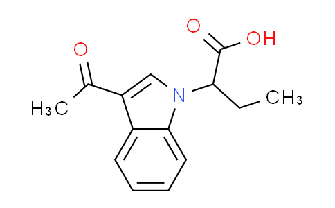 CAS No. 869949-98-4, 2-(3-acetyl-1H-indol-1-yl)butanoic acid