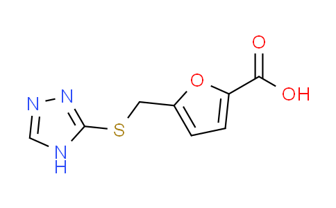 CAS No. 915920-97-7, 5-[(4H-1,2,4-triazol-3-ylthio)methyl]-2-furoic acid