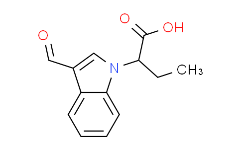 CAS No. 869947-42-2, 2-(3-formyl-1H-indol-1-yl)butanoic acid