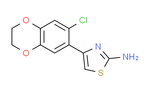 CAS No. 915873-63-1, 4-(7-chloro-2,3-dihydro-1,4-benzodioxin-6-yl)-1,3-thiazol-2-amine