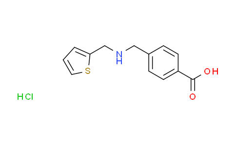 CAS No. 1052420-46-8, 4-{[(2-thienylmethyl)amino]methyl}benzoic acid hydrochloride