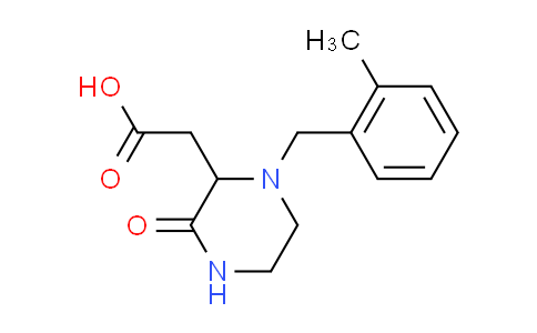CAS No. 1022918-77-9, [1-(2-methylbenzyl)-3-oxo-2-piperazinyl]acetic acid