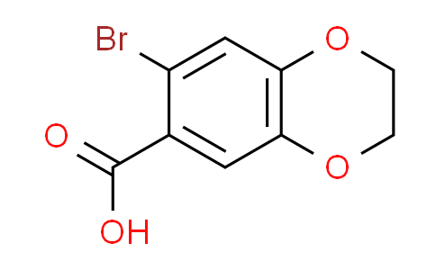 CAS No. 59820-91-6, 7-bromo-2,3-dihydro-1,4-benzodioxine-6-carboxylic acid