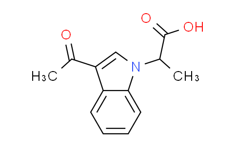 CAS No. 869947-43-3, 2-(3-acetyl-1H-indol-1-yl)propanoic acid