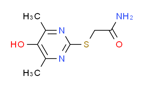 CAS No. 890641-01-7, 2-[(5-hydroxy-4,6-dimethyl-2-pyrimidinyl)thio]acetamide