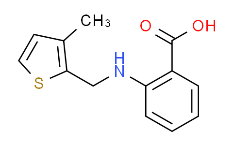 CAS No. 881445-21-2, 2-{[(3-methyl-2-thienyl)methyl]amino}benzoic acid
