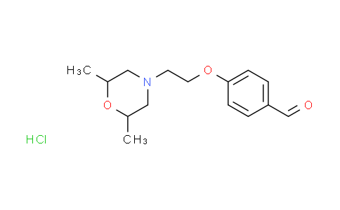 CAS No. 1052420-84-4, 4-[2-(2,6-dimethyl-4-morpholinyl)ethoxy]benzaldehyde hydrochloride