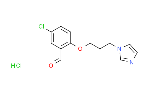 CAS No. 1609404-10-5, 5-chloro-2-[3-(1H-imidazol-1-yl)propoxy]benzaldehyde hydrochloride