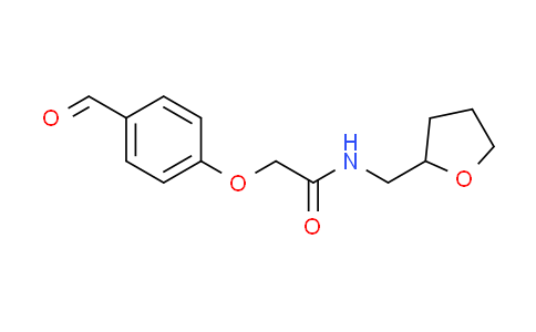 CAS No. 680992-22-7, 2-(4-formylphenoxy)-N-(tetrahydro-2-furanylmethyl)acetamide