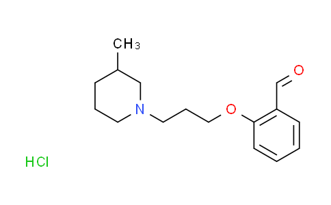 CAS No. 1052509-37-1, 2-[3-(3-methyl-1-piperidinyl)propoxy]benzaldehyde hydrochloride