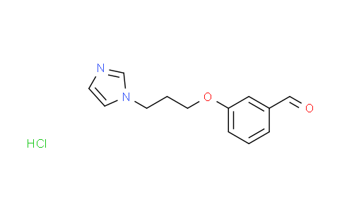 CAS No. 1373519-51-7, 3-[3-(1H-imidazol-1-yl)propoxy]benzaldehyde hydrochloride