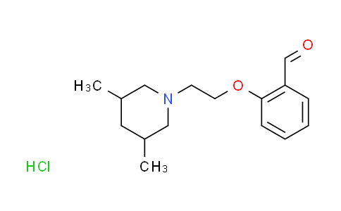 CAS No. 1052515-59-9, 2-[2-(3,5-dimethyl-1-piperidinyl)ethoxy]benzaldehyde hydrochloride