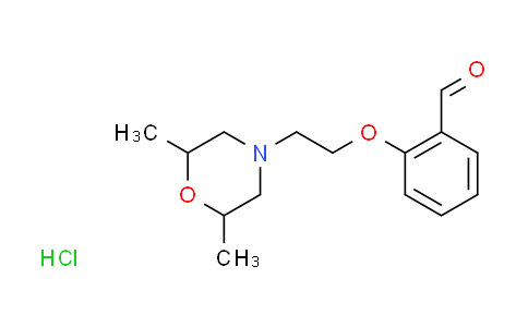 CAS No. 1052524-39-6, 2-[2-(2,6-dimethyl-4-morpholinyl)ethoxy]benzaldehyde hydrochloride