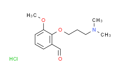 CAS No. 1049696-06-1, 2-[3-(dimethylamino)propoxy]-3-methoxybenzaldehyde hydrochloride