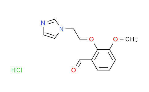 CAS No. 1609409-29-1, 2-[2-(1H-imidazol-1-yl)ethoxy]-3-methoxybenzaldehyde hydrochloride