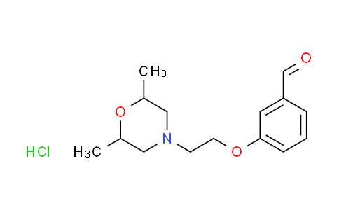 CAS No. 1049720-82-2, 3-[2-(2,6-dimethyl-4-morpholinyl)ethoxy]benzaldehyde hydrochloride