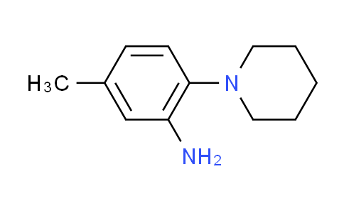 CAS No. 91907-40-3, 5-methyl-2-(1-piperidinyl)aniline