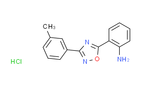 CAS No. 1609409-30-4, {2-[3-(3-methylphenyl)-1,2,4-oxadiazol-5-yl]phenyl}amine hydrochloride