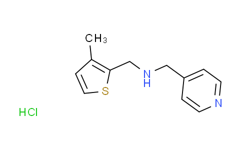 CAS No. 1049689-64-6, [(3-methyl-2-thienyl)methyl](4-pyridinylmethyl)amine hydrochloride