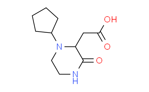 CAS No. 1042697-00-6, (1-cyclopentyl-3-oxo-2-piperazinyl)acetic acid