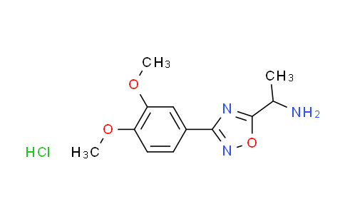 CAS No. 1609400-72-7, {1-[3-(3,4-dimethoxyphenyl)-1,2,4-oxadiazol-5-yl]ethyl}amine hydrochloride
