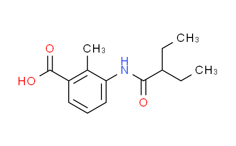 CAS No. 890993-40-5, 3-[(2-ethylbutanoyl)amino]-2-methylbenzoic acid