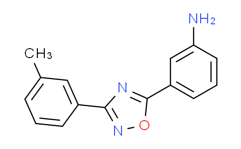 CAS No. 915922-84-8, 3-[3-(3-methylphenyl)-1,2,4-oxadiazol-5-yl]aniline
