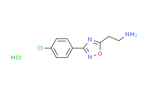 CAS No. 1245569-30-5, {2-[3-(4-chlorophenyl)-1,2,4-oxadiazol-5-yl]ethyl}amine hydrochloride