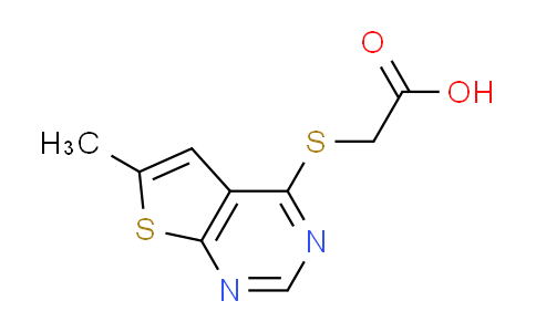 DY614369 | 890014-20-7 | [(6-methylthieno[2,3-d]pyrimidin-4-yl)thio]acetic acid