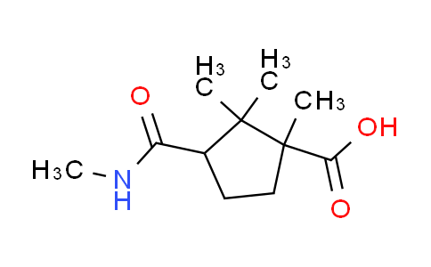 CAS No. 108879-65-8, 1,2,2-trimethyl-3-[(methylamino)carbonyl]cyclopentanecarboxylic acid