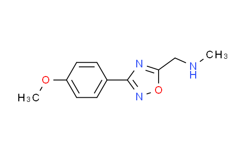 CAS No. 890325-34-5, 1-[3-(4-methoxyphenyl)-1,2,4-oxadiazol-5-yl]-N-methylmethanamine