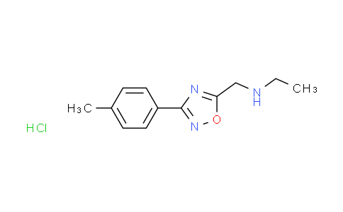 CAS No. 890324-84-2, N-{[3-(4-methylphenyl)-1,2,4-oxadiazol-5-yl]methyl}ethanamine hydrochloride