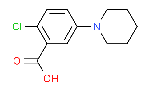 CAS No. 915921-24-3, 2-chloro-5-(1-piperidinyl)benzoic acid