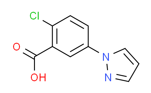 CAS No. 957509-90-9, 2-chloro-5-(1H-pyrazol-1-yl)benzoic acid
