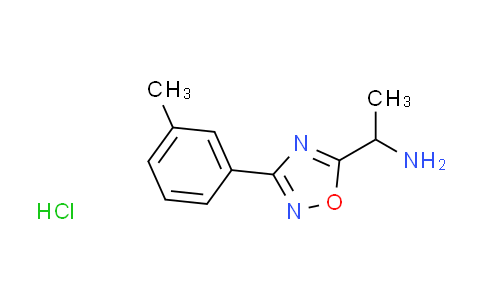 CAS No. 1185294-74-9, {1-[3-(3-methylphenyl)-1,2,4-oxadiazol-5-yl]ethyl}amine hydrochloride