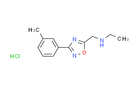 CAS No. 890324-23-9, N-{[3-(3-methylphenyl)-1,2,4-oxadiazol-5-yl]methyl}ethanamine hydrochloride