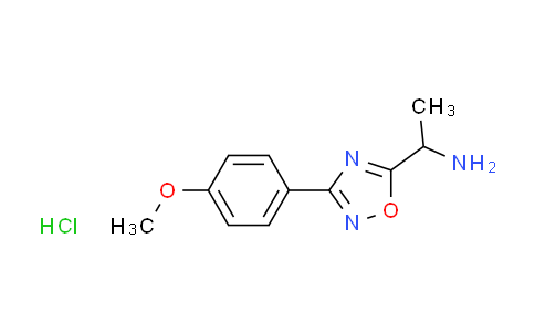 CAS No. 1211498-72-4, {1-[3-(4-methoxyphenyl)-1,2,4-oxadiazol-5-yl]ethyl}amine hydrochloride