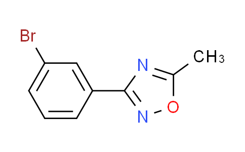 CAS No. 160377-57-1, 3-(3-bromophenyl)-5-methyl-1,2,4-oxadiazole