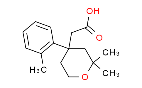 CAS No. 915893-84-4, [2,2-dimethyl-4-(2-methylphenyl)tetrahydro-2H-pyran-4-yl]acetic acid