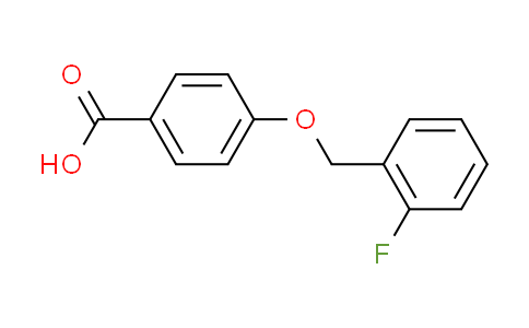 CAS No. 405-24-3, 4-[(2-fluorobenzyl)oxy]benzoic acid