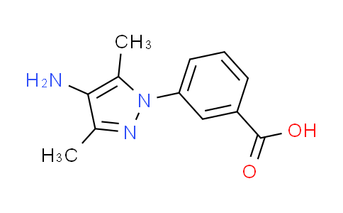 CAS No. 1015846-04-4, 3-(4-amino-3,5-dimethyl-1H-pyrazol-1-yl)benzoic acid