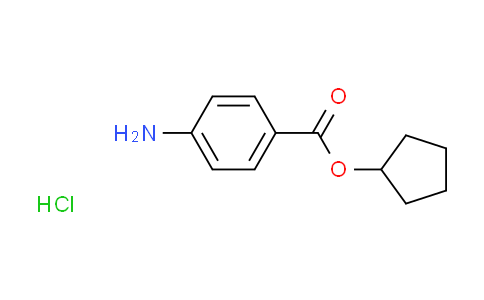 CAS No. 37005-75-7, cyclopentyl 4-aminobenzoate hydrochloride