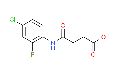 CAS No. 904810-52-2, 4-[(4-chloro-2-fluorophenyl)amino]-4-oxobutanoic acid