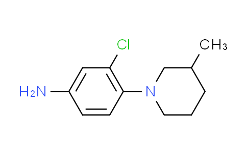 CAS No. 893750-70-4, 3-chloro-4-(3-methyl-1-piperidinyl)aniline